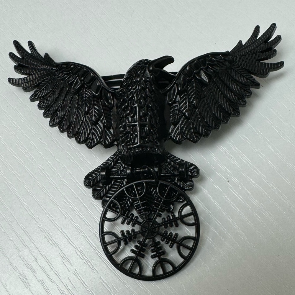 Black Raven Barrette - New